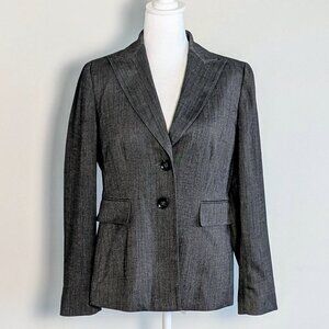 KASPER Women's Fully Lined Pinstriped Pantsuit  Size 6 Gray  NWOT
